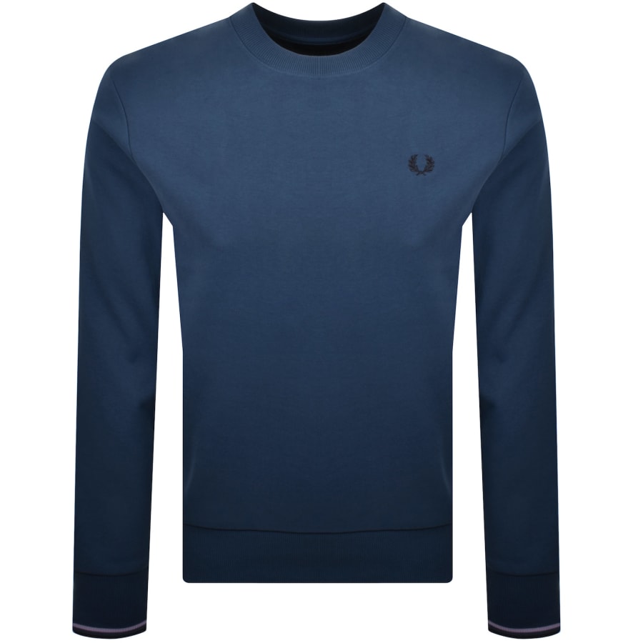 Fred perry sweatshirt blue on sale